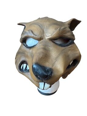 Master Splinter TMNT Mask Leather Adult Cosplay Halloween 2013 Viacom Rare